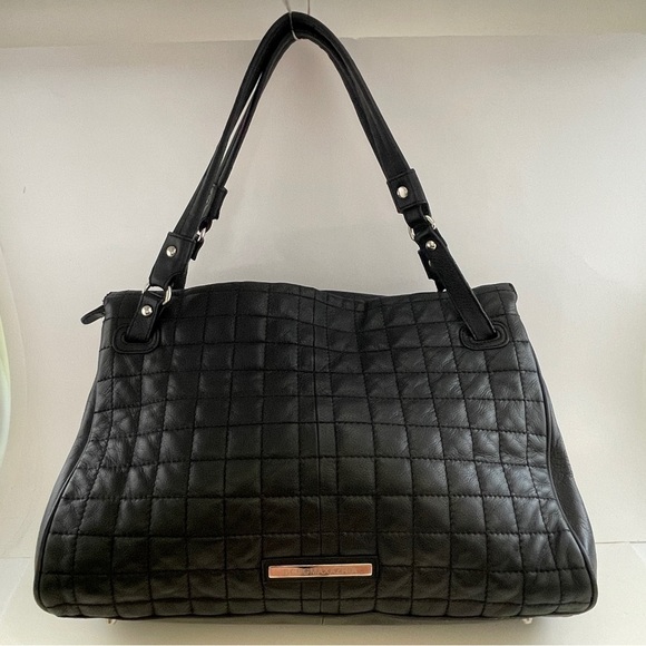 BCBGMaxAzria Black Shoulder Bag with Gold Hardware - Picture 2 of 15